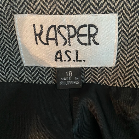 Herringbone zip up vintage jacket - Picture 3 of 8